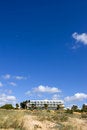Free Luxury White Spanish Hotel On The Beach Stock Photo - 673000
