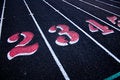 Free Track & Field Lanes Two, Three,and Four Stock Image - 677691
