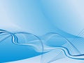 Free Blue Vector Wavy Backdrop Royalty Free Stock Photography - 6706867