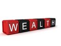 Free Word The Wealth From Colorful Blocks Royalty Free Stock Photos - 6729418