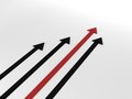 Free Upwards Direction Of Success Arrows Royalty Free Stock Photo - 6729455