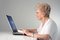 Free Senior Woman With Laptop Stock Photos - 6735293