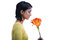 Free Artificial Flower And Real Girl Stock Photography - 6769242
