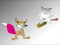 Free Fox On Balance Beam Royalty Free Stock Photo - 6780025