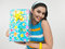 Free Asian Lady With A Gift Box Royalty Free Stock Photo - 6787335