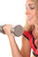 Free Woman Working Out Vertical Smile Royalty Free Stock Photos - 6787998