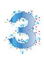 Free Ornamental Digit Three -vector Stock Photography - 6790722