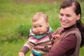 Free Mother With Baby On Nature Stock Images - 6792194