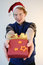 Free Nerd Giving Xmas Present Royalty Free Stock Photos - 6793278