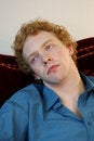Free Man Leaning Back Melancholic Royalty Free Stock Photography - 6804747