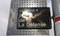 Free Information Table  Place De La Defense Royalty Free Stock Photo - 6814615