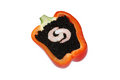 Free Black Caviar  With Red Bell Pepper And Shrimps Stock Photography - 6814892