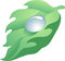 Free Vector Illustration Of The Leaf With The Drop Royalty Free Stock Image - 6812816