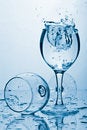 Free Pure Water Splashing Into Glass Royalty Free Stock Photo - 6820405