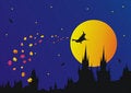 Free Halloween In Gothic Town Royalty Free Stock Photography - 6820577