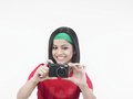 Free Female Taking Pictures Stock Image - 6821211