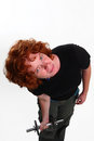 Free RedHead Woman Weight Lifting Stock Images - 6839294