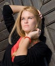 Free Beautiful Blondy Woman Posing Stock Photography - 6841832