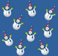Free Tileable Snowman Background Royalty Free Stock Photography - 6855587