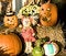 Free Scarecrow, Pumpkins And Gourds Royalty Free Stock Photo - 6850775
