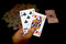 Free Two Cards In Hands Stock Photography - 6851912