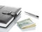 Free Booknote, Dollars And A Pen. Royalty Free Stock Photography - 6876087