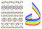 Free Rainbow Pattern Royalty Free Stock Images - 6889029