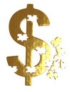 Free Golden Dollar Puzzle Royalty Free Stock Photo - 6899795