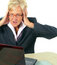 Free Woman In Shock In Front Of Her Laptop Royalty Free Stock Photo - 6890475