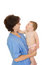 Free Doctor And Small Smiling Baby Isolated 9 Royalty Free Stock Images - 6891089