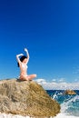 Free Woman Relaxation In The Beach Stock Images - 6909804