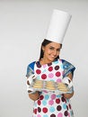 Free Asian Female Baker With Cookies Stock Photography - 6910932