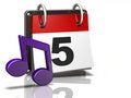 Free Calendar Icon: Music Royalty Free Stock Photography - 6921257