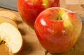 Free Cut Apples On Cutting Board Stock Images - 6921624