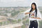 Free Business Woman Advertises Real Estate Royalty Free Stock Photo - 7006695