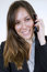 Free Young Pretty Woman With Cellphone And Big Smile Stock Photos - 7013243