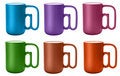 Free Six Color Cups With @ Handle Royalty Free Stock Photography - 7020947