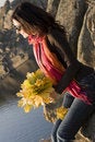 Free Girl With Leafs Stock Image - 7021291