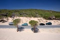 Free Cars Parked On Sand Dunes At Tarifa Beach In Spain Royalty Free Stock Image - 7024216