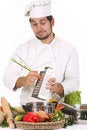 Free Young Chef Preparing Lunch Royalty Free Stock Images - 7033779