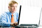 Free Young Businessman With Laptop Royalty Free Stock Image - 7032046