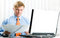 Free Young Businessman With Laptop Royalty Free Stock Images - 7032059