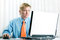 Free Young Businessman With Laptop Royalty Free Stock Image - 7032086
