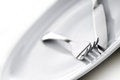 Free Shallow Focus Silverware On A Plate Stock Photo - 7040590