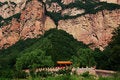 Free Colored Temple And Red Mountain Royalty Free Stock Photo - 7041445