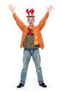 Free Cheerful Reindeer Man Stock Image - 7041911