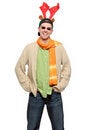 Free Cheerful Reindeer Man Royalty Free Stock Photo - 7042405