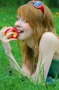 Free Pretty Girl With Apple Royalty Free Stock Photos - 7058068