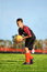 Free Soccer Player Ready To Kick Royalty Free Stock Photos - 7053648