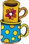 Free Funny Cups Royalty Free Stock Photo - 7061825